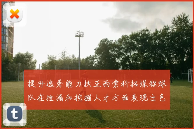 提升选秀能力扶正西索科拓媒称球队在捡漏和挖掘人才方面表现出色